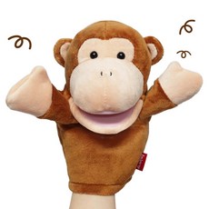 집중잘되는 말하는 손인형 어린이집 역할극 원숭이 인형 벌이지는 입 아기선물