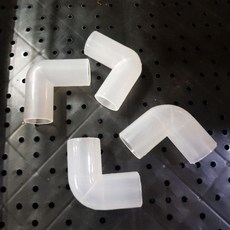 P老闆水族 魚缸水彎頭 L彎頭 3分 4分 PVC彎頭 上部過濾 透明水管, 1個