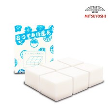미쯔요시 정품 천연 라텍스 스펀지, 6절, 1개, 화이트