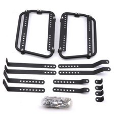 38L 摩托車鋁合金側箱 行李箱 馬鞍箱, 適配支架（部分車型不可用 下單前請咨詢）, 可拆卸鋁箱