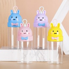 토끼 색상혼합 윙크 PVC용기 원기둥형 250ml, 1봉