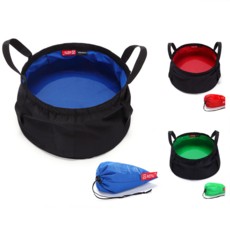 낚시 물대야 휴대용 여행 빨래 세면대 발싸개 물통 야외, 블루, 1개