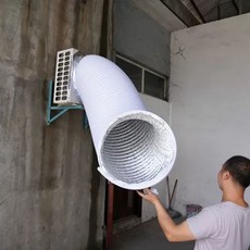 에어컨실외기자바라 덕트 파이프 호스 실외기자바라 섹션 챔버 사각관 열풍통로, X. PVC 복합 자동 파이프 직경 35cmx 미터