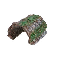 大型仿真樹皮爬蟲躲避屋 蜥蜴蛇類適用 寵物箱裝飾造景, 樹皮躲避屋, 1個