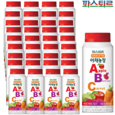 파스퇴르 100% 유기농 야채농장 ABC 냉장주스, 190ml, 36개