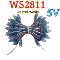 디지털 RGB 풀 컬러 방수 LED 스트링 WS2811 픽셀 모듈 IP68 글자 사인용 50 5V 12mm, 02 5V