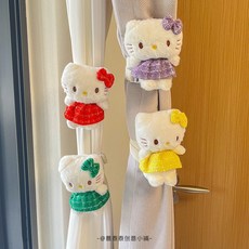 헬로키티 캐릭터 커튼 끈 묶음 캐릭터 아이디어 거실 커튼 스트랩 수납 끈 장식 포인트 4종 세트, 1000개, free