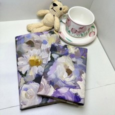 A4 A5 A6 B5 레트로 유화 패브릭 표지 수제 소설 노트북 보호 케이스 장부 교과서 장식, Color2 B5
