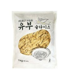 냉동 슬라이스 유부, 1kg, 2개
