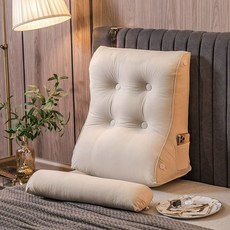 역류방지 베개 다용도 등받이 역류성식도염 쿠션 침대, 45cmx55cmx26cm 포함, 샴페인
