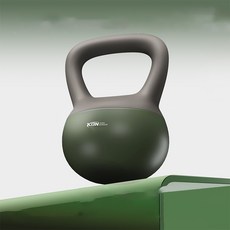 고급형 소프트 케틀벨 두꺼운 실리콘 베이스 미끄럼방지 케틀벨 여성용 안전 운동기구, 1개, 4kg, 그린