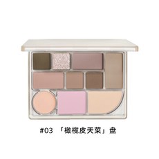 Judydoll 橘朵 十色彩妝綜合盤 18g 修容高光眼影腮紅一體盤, 1個, #03 橄欖皮天菜~26/2