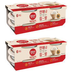 햇반 백미밥 작은 공기, 130g, 12개
