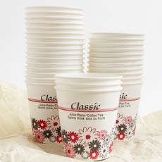 일회용종이컵 1000개 2000개 190ml 청은 사무실컵, 50개입, 20개