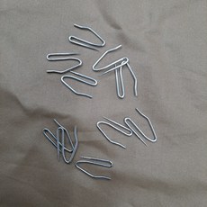 BA10커튼핀 커텐고정철물 커튼부자재 부속품 커튼에꼽는철사 고리, 1개