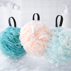 루움 풍성거품 저자극폼 쾌속건조 샤워볼 3P, 혼합색상, 1개, 3개입