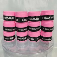 헤드 오버 미끄럼 방지 테니스 라켓 스웨트 밴드 충격 흡수 테이, 8.연분홍색, 1개