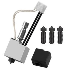 ENOMAKER Anycubic Kobra S1 콤보/S1C 3D 프린터용 Hotend 키트 황동 노즐 0.2 0.4 0.6 0.8mm Cobra S1 이지 스왑 핫 엔드 교체, Kobra S1 Hotend-Hardened Steel