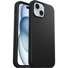 OtterBox 아이폰 16e 15 14 13 Symmetry 시리즈 케이스 - 블랙 MagSafe에 스냅 매우 매끄럽고 돌출된 가장자리로 카메라 및 스크린 보호 14