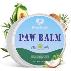 반려견 발밤 2.1온스 올 내추럴 크림 수더 & 모이스처라이저 발밤으로 고양이 치유 수리 복원하여 건조 균열 손상된 발 보호 제공, 반려견 발밤 2.1온스 올 내추럴 크림 수더 & 모이스, 1개