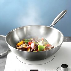 CookBuddy 궁중팬 인덕션 가스레인지 겸용 5중 316 스테인리스 중식 웍, 1개, 26cm