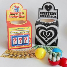 돈 뽑기 추첨함 선물 깜짝 용돈 캡슐 추첨 게임 파티 행사 경품 뽑기함, 1개, 2.미스테리박스만