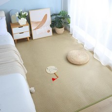 日式藤編席地墊 夏季涼蓆, B款床地兩用3