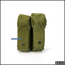野戰搖滾 MOLLE AK 雙聯雙匣彈匣袋、彈夾袋 AK 47 彈匣包, 軍綠色, 1個