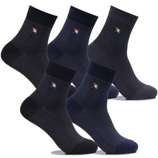 아놀드파마 남자정장양말 체크사선 단목 5켤레 HM002 남자면양말 구두양말 2882325