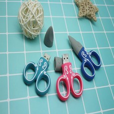 자수미싱 전용 USB 빠른 리딩 32g, 핑크가위, 1개