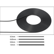 타미야 [12678] Cable 1mm OD Bla, 1개, 블랙