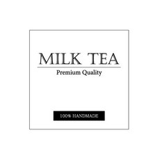 가인글로벌 A-01 밀크티 스티커, 100개, 화이트