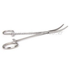 청훈메디 ARMICO 케리 곡 의료용 겸자 핀셋, 18cm, 1개