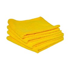 Kirkland Signature 科克蘭 超細纖維擦拭布 黃藍雙色 大尺寸 抹布 好市多熱賣款, 1個, 黃色一條