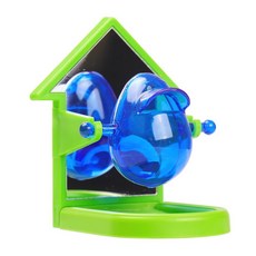 작은 반려동물쥐 및 햄스터용 거울이 있는 채집 장난감 - 씹기 방지 케이지 피더 | 손으로 조이는 천천히 풀리는 놀이 148362