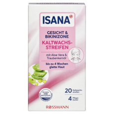 이사나 콜드 왁스 스트립 페이스 비키니 라인, 1개