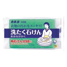 日本Kaneyo 強效衣物去污皂(綠) 190g 洗衣皂, 1個
