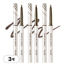 클리오 샤프 쏘 심플 워터프루프 펜슬 라이너 AD, 3개, 04 다크 브라운