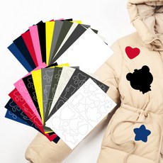 소매수선 패딩수선패치 의류 수선테이프 오리털 구멍 담배빵, 무지 카키, 1개