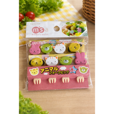 토루네 동물 반찬 픽, 8개, 1개