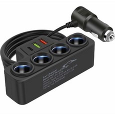 享家品 車載充電器 E19，多接口USB Type-C與智能電壓顯示, E19