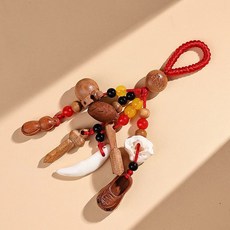 臺灣出貨 嬰兒寶寶護身符掛件 狗牙桃籃平安扣 辟邪保平安禮物