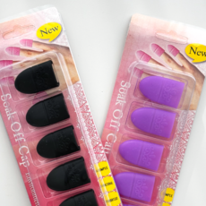 젤 네일 쏙오프 캡 네일리무브 실리콘 네일재료 5개입 세트, 1개, 블랙