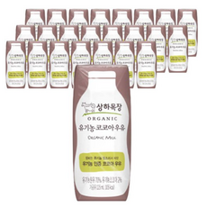 상하목장 유기농 코코아 우유, 125ml, 240개