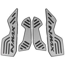 야마하 오토바이 발판 스텝 발판 페달 미끄럼 방지 플레이트 NMAX125 NMAX155 NMAX 125 155 2020-2024, [04] SILVER