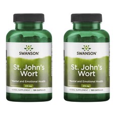 Swanson 斯旺森 聖約翰草膠囊 375mg, 120顆, 2罐