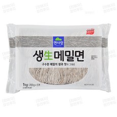 ~~유통기한 2026년 6월 11일~~ 면사랑 생메밀면 (실온 생면 사리 소바 국수), 1kg, 1개