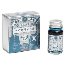 테라니시 화학 기타 대정 로맨스 하이카라인키 라메 멜랑콜리 블루 TRHGL-12ML-T61, 10502873 딥펜 병잉크 만년필 캘리그라피 펜 테라