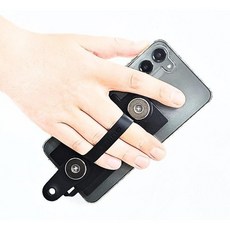 알리노 New 오토바이 딱판 스트랩 충전패드, 블랙