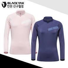 블랙야크 냉감티셔츠 여름 긴팔집업 여성 쿨등산복 상의 M아이스가드집업티